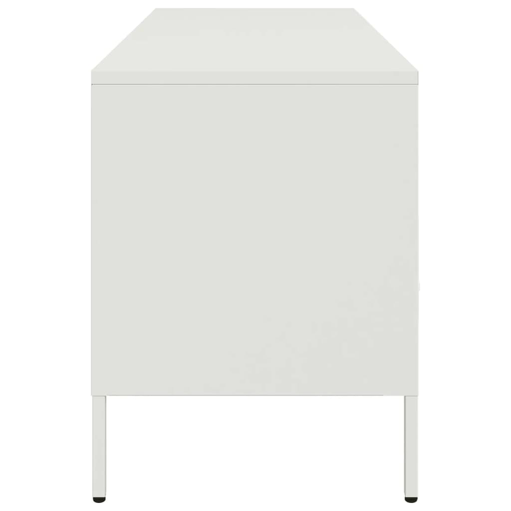 TV Cabinet White 100.5x39x50.5 cm Cold-rolled Steel