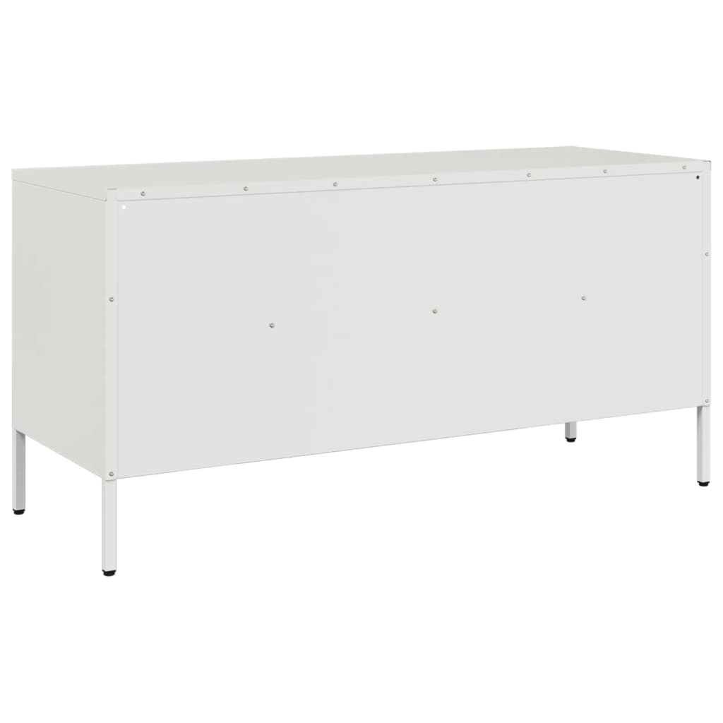 TV Cabinet White 100.5x39x50.5 cm Cold-rolled Steel