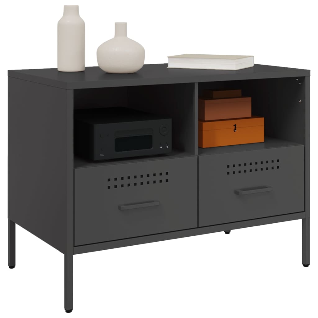 TV Cabinet Black 68x39x50.5 cm Cold-rolled Steel