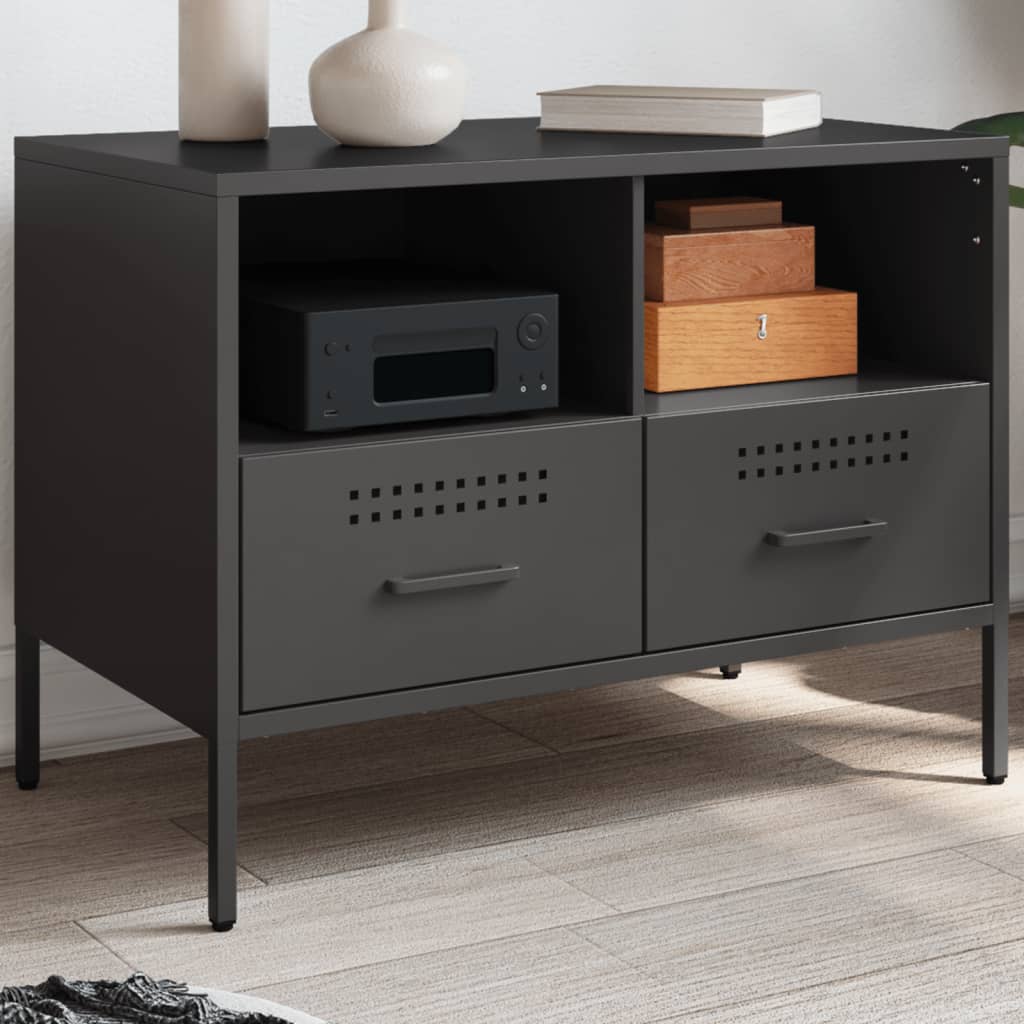 TV Cabinet Black 68x39x50.5 cm Cold-rolled Steel