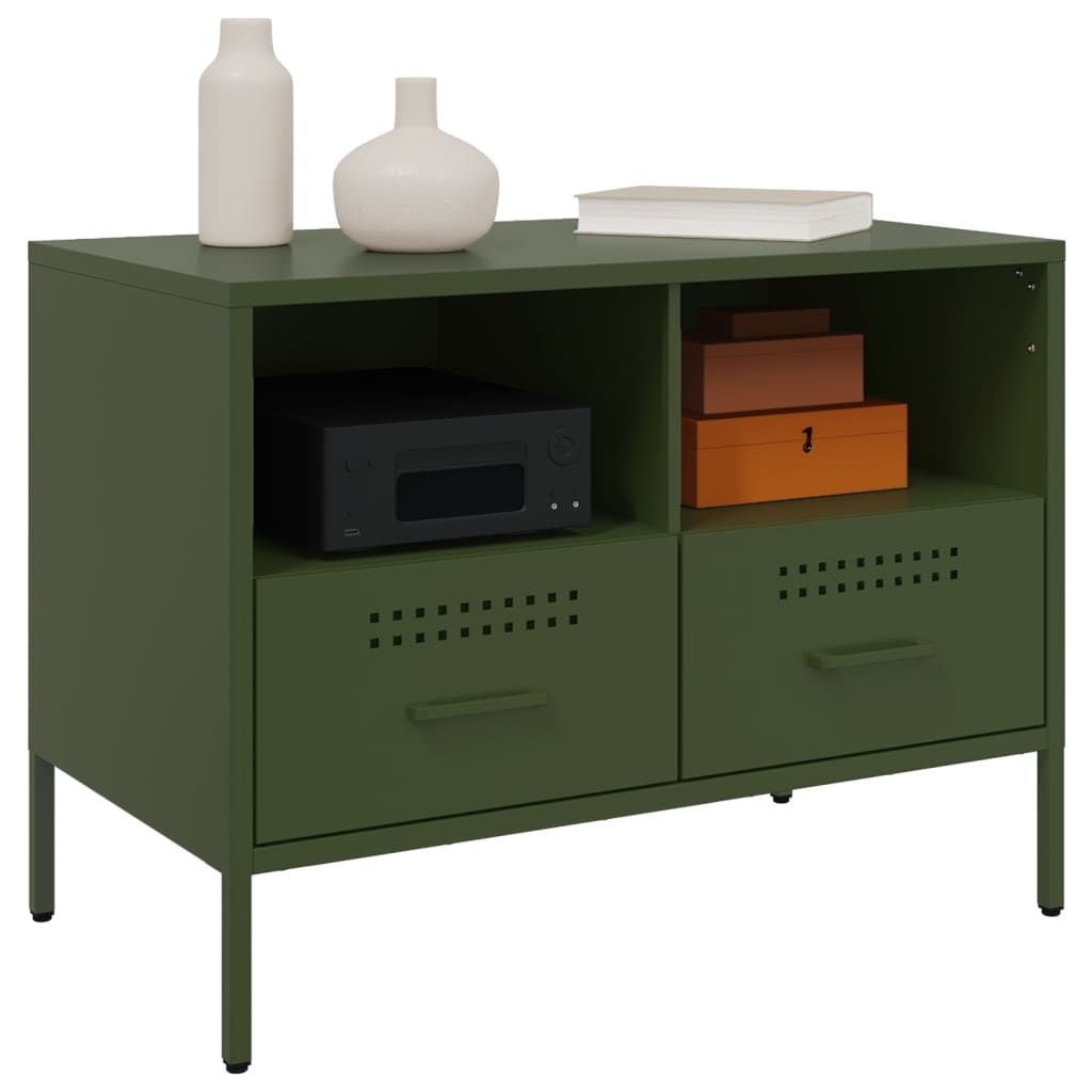 TV Cabinet Olive Green 68x39x50.5 cm Cold-rolled Steel