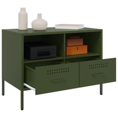 TV Cabinet Olive Green 68x39x50.5 cm Cold-rolled Steel