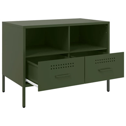 TV Cabinet Olive Green 68x39x50.5 cm Cold-rolled Steel