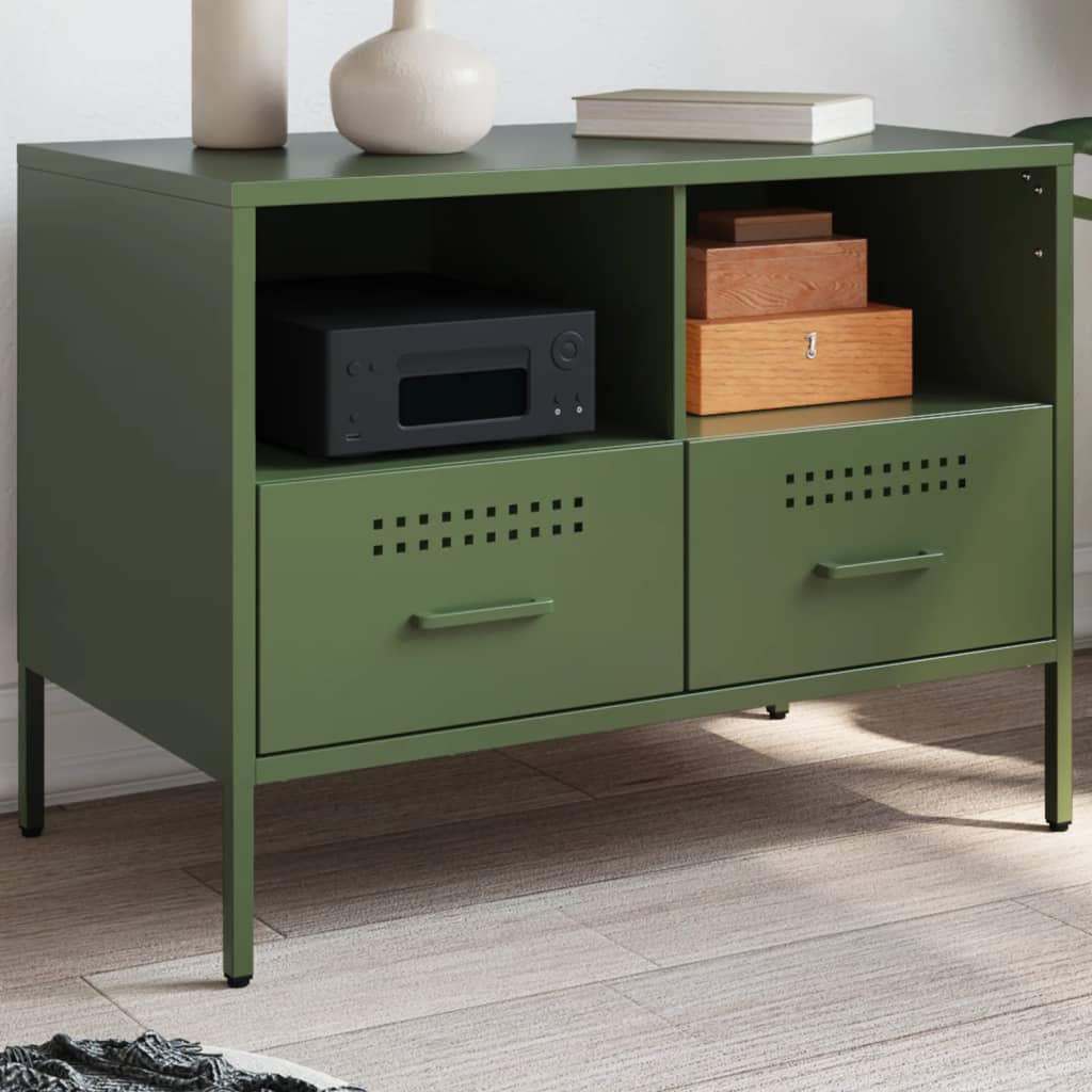 TV Cabinet Olive Green 68x39x50.5 cm Cold-rolled Steel