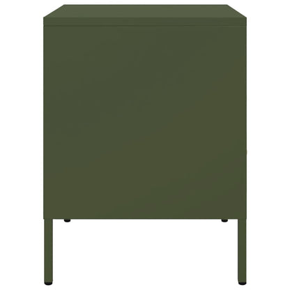 Bedside Cabinets 2 pcs Olive Green 36x39x50.5 cm Cold-rolled Steel