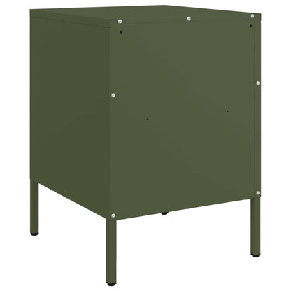 Bedside Cabinets 2 pcs Olive Green 36x39x50.5 cm Cold-rolled Steel