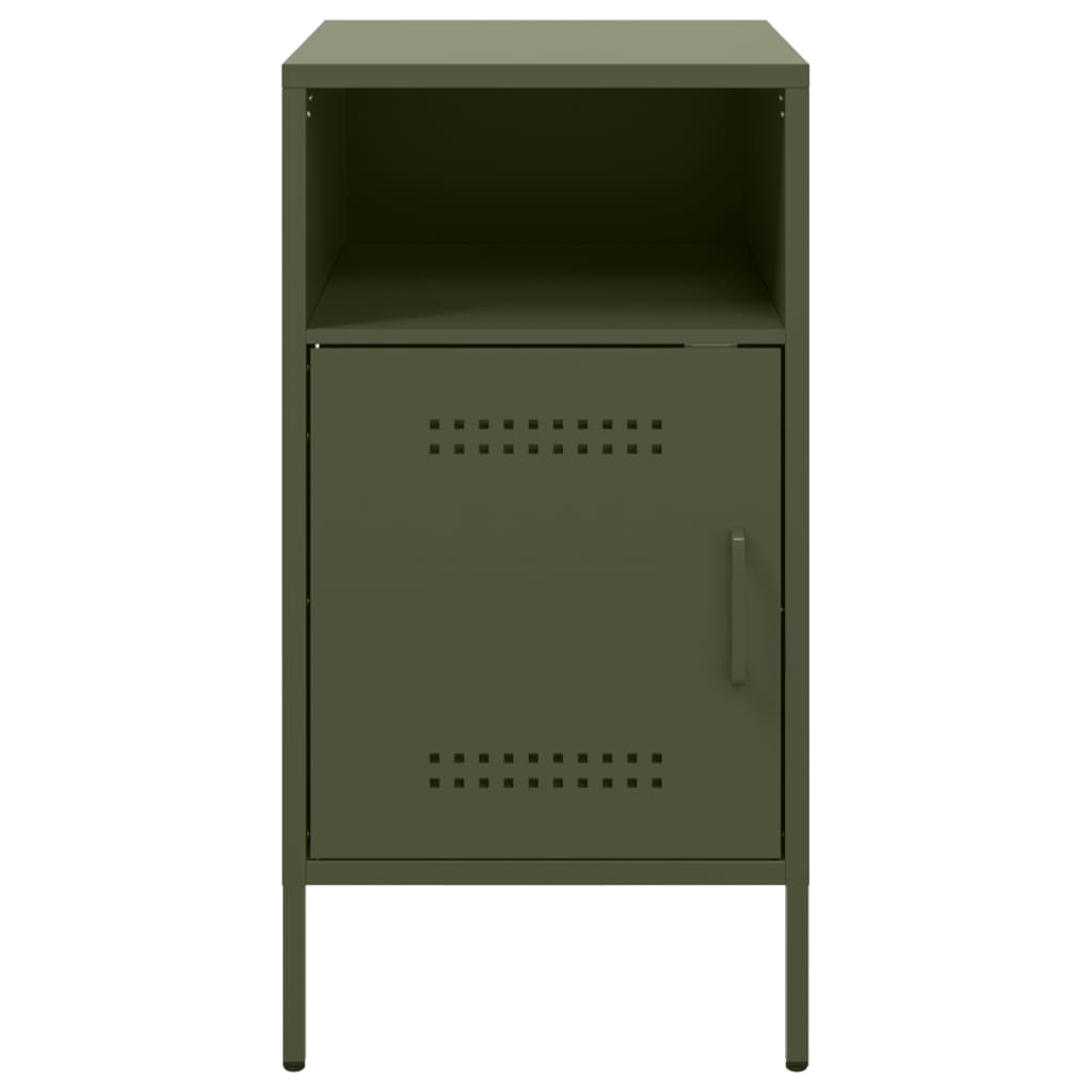 Bedside Cabinets 2 pcs Olive Green 36x39x68 cm Cold-rolled Steel