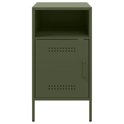 Bedside Cabinets 2 pcs Olive Green 36x39x68 cm Cold-rolled Steel