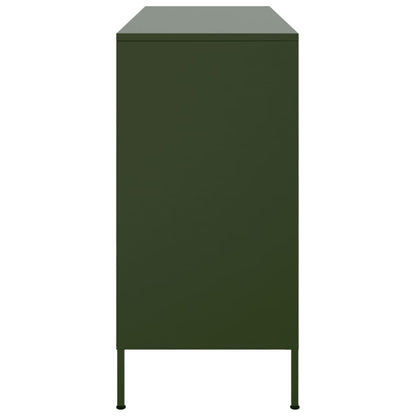 Sideboard Olive Green 100.5x39x79 cm Cold-rolled Steel