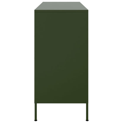 Sideboard Olive Green 100.5x39x79 cm Cold-rolled Steel