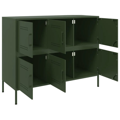 Sideboard Olive Green 100.5x39x79 cm Cold-rolled Steel