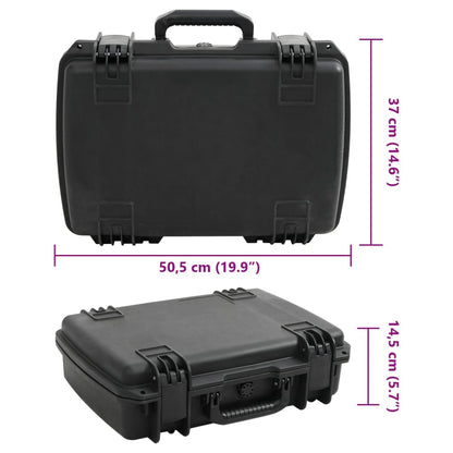 Portable Flight Case Black 50.5x37x14.5 cm PP