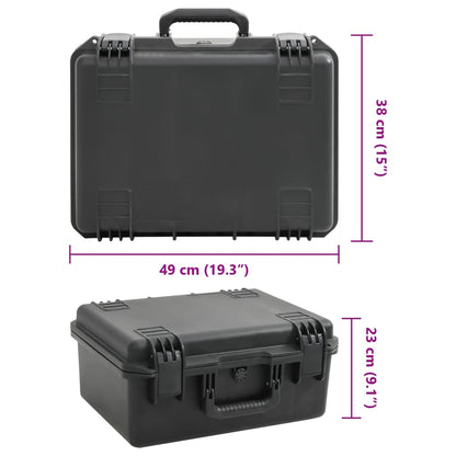 Portable Flight Case Black 49x38x23 cm PP