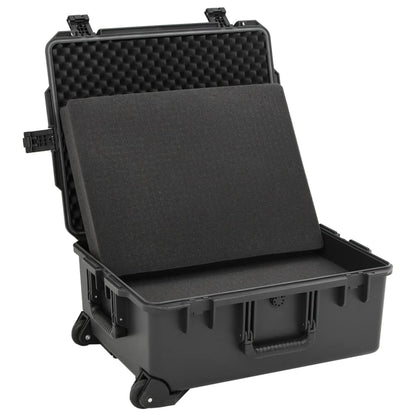 Portable Flight Case Black 62.5x50x28.5 cm PP