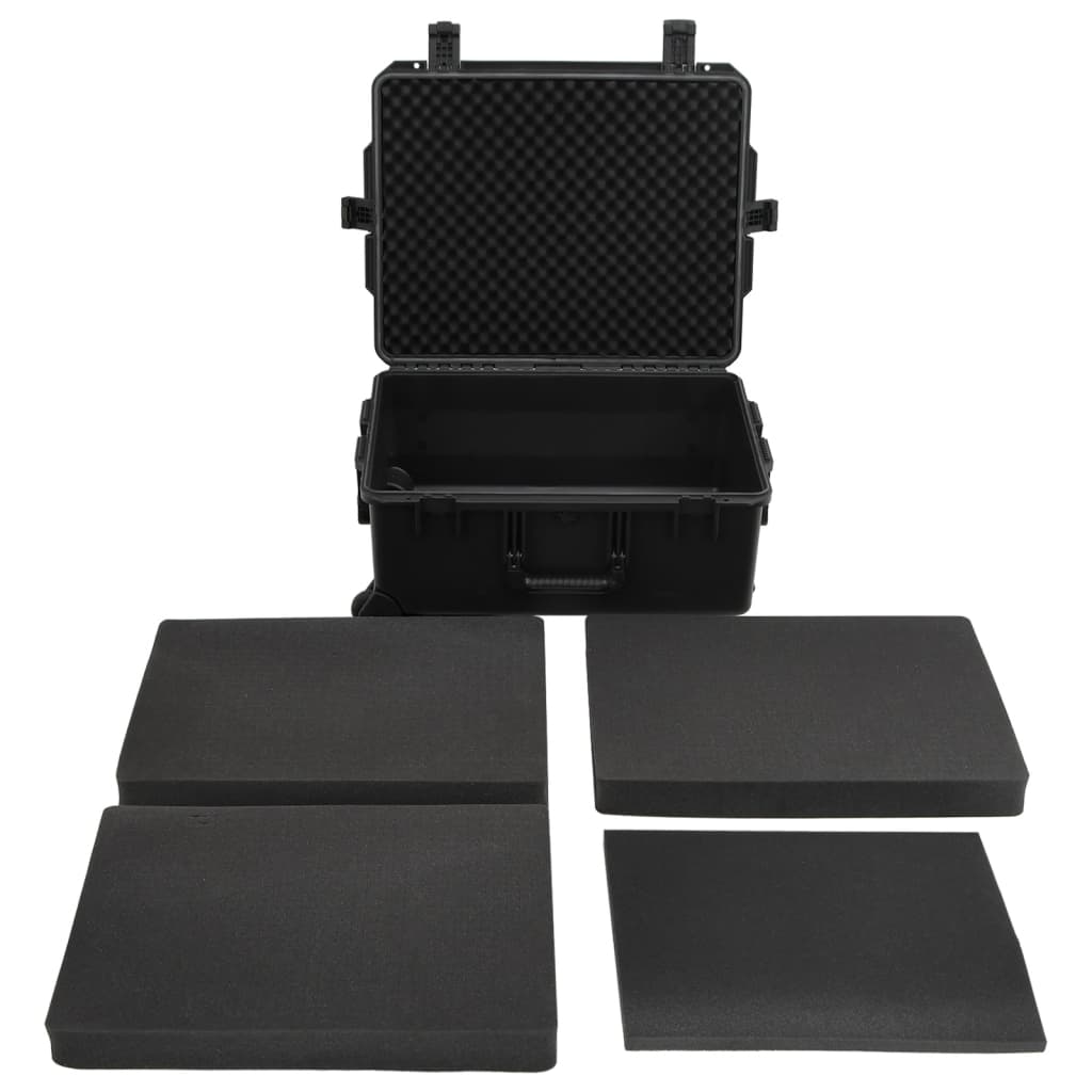 Portable Flight Case Black 62.5x50x28.5 cm PP