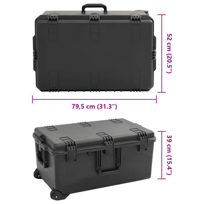 Portable Flight Case Black 79.5x52x39 cm PP