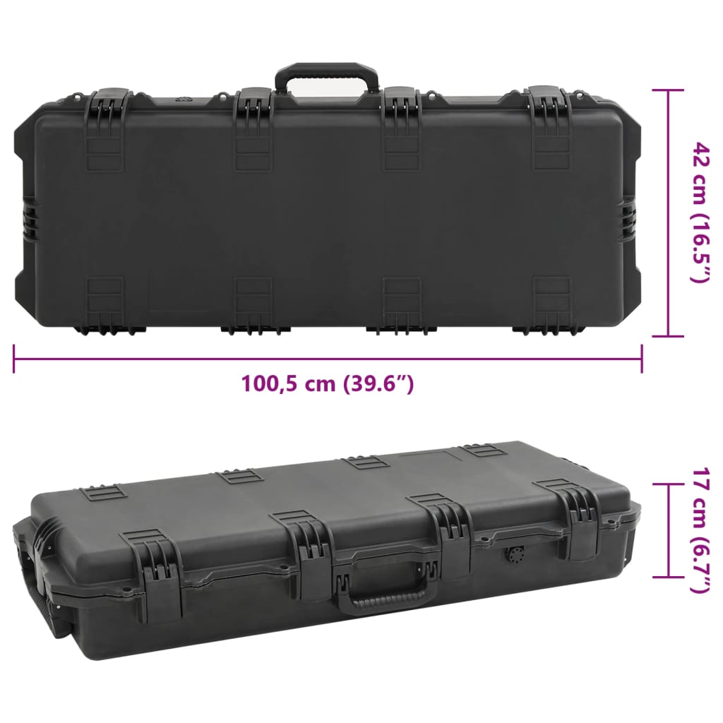 Portable Flight Case Black 100.5x42x17 cm PP