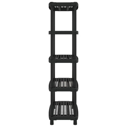 Storage Shelf 5-Tier Black 93.5x45.5x194.5 cm PP