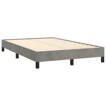 Bed Frame without Mattress Light Grey 120x190 cm Small Double Velvet