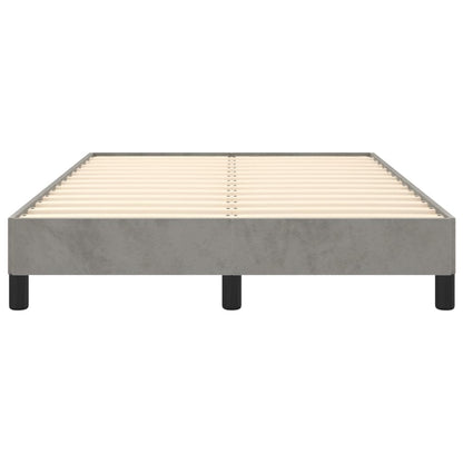 Bed Frame without Mattress Light Grey 120x190 cm Small Double Velvet