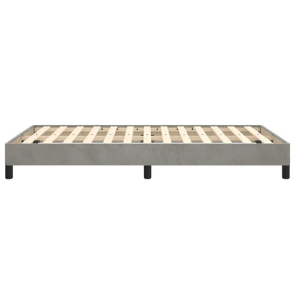 Bed Frame without Mattress Light Grey 120x190 cm Small Double Velvet