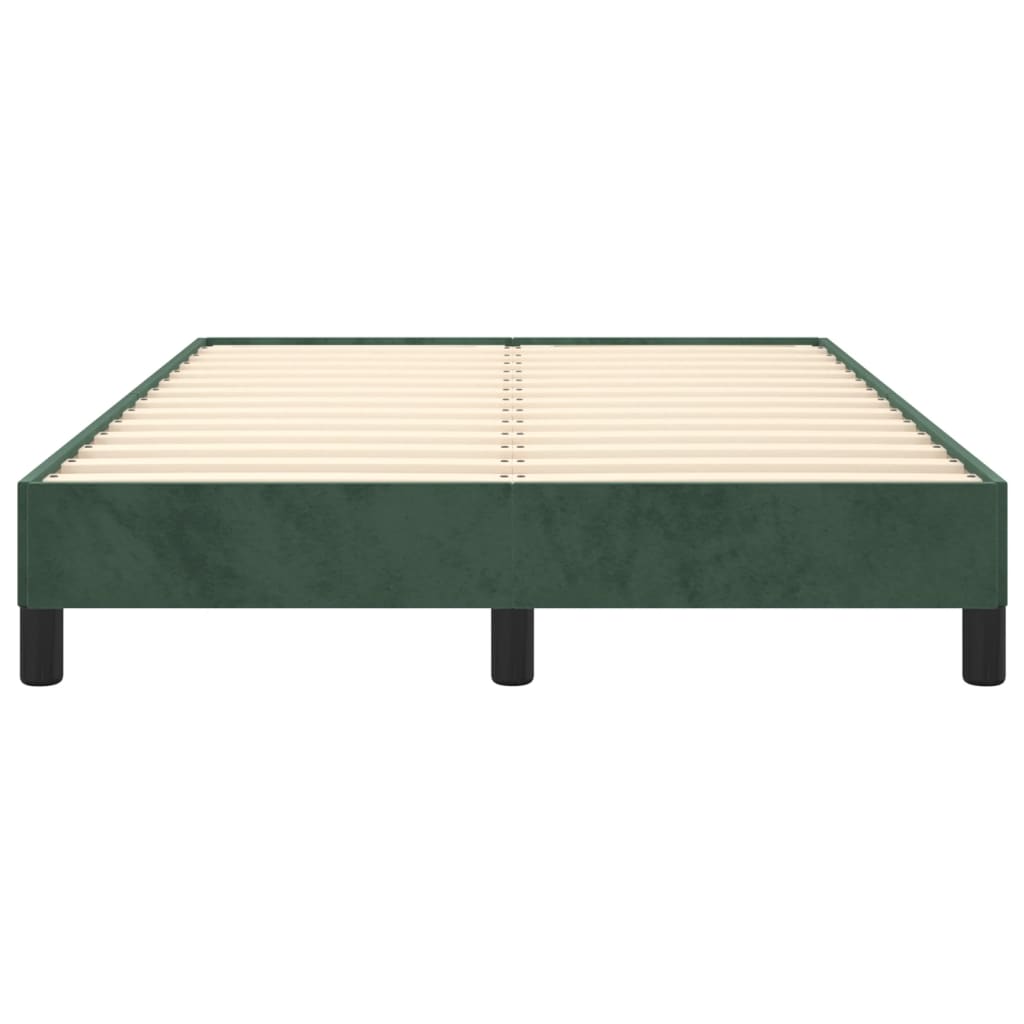 Bed Frame without Mattress Dark Green 120x190 cm Small Double Velvet