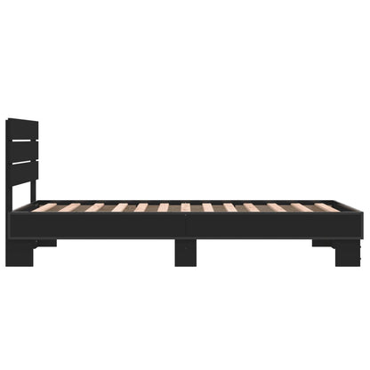 Bed Frame without Mattress Black 90x190 cm Single