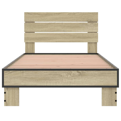 Bed Frame without Mattress Sonoma Oak 90x190 cm Single