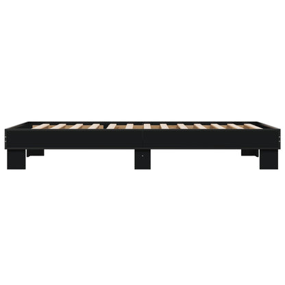 Bed Frame without Mattress Black 100x200 cm