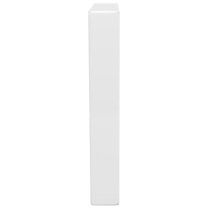 Shelf Brackets for Washbasin 2 pcs White Rectangular Steel