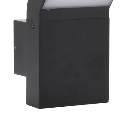 Outdoor LED Wall Light Black Die-cast Aluminium