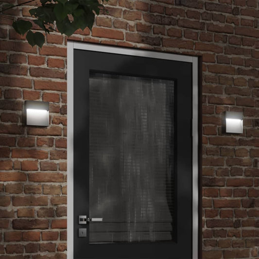 Outdoor LED Wall Light Black Die-cast Aluminium