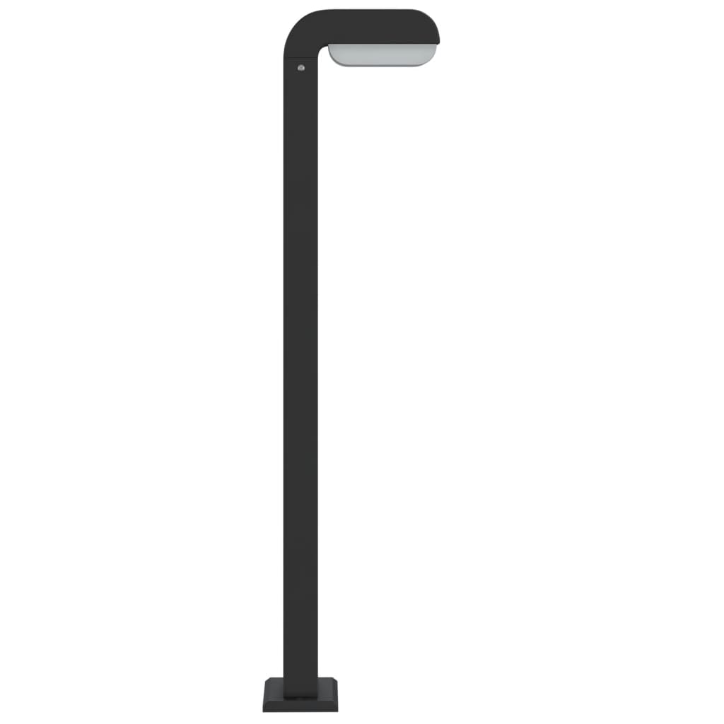 Outdoor Floor Lamps 3pcs Black 80 cm Die-cast Aluminium