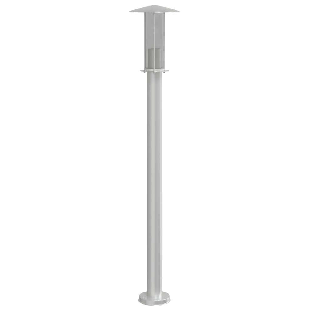 Outdoor Floor Lamps 3pcs Silver 100 cm Stainless Steel