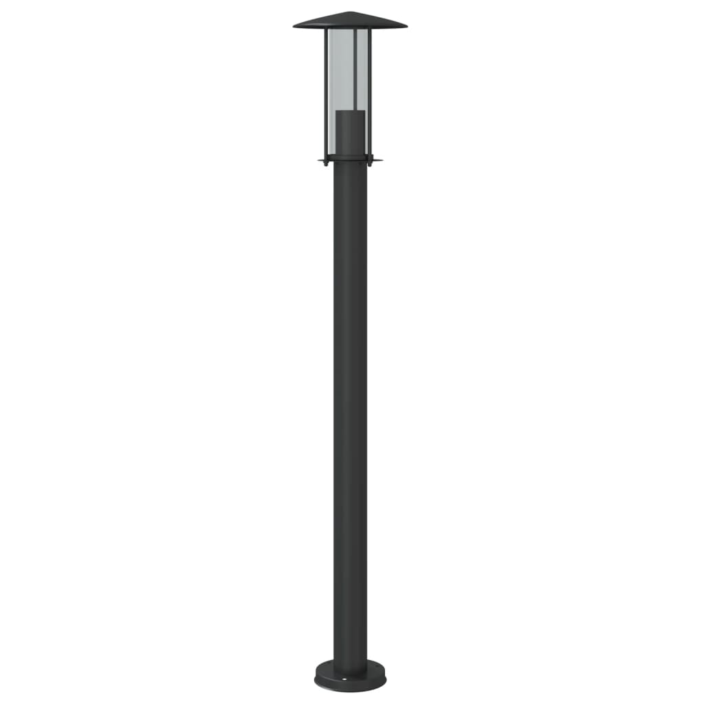 Outdoor Floor Lamps 3pcs Black 100 cm Stainless Steel