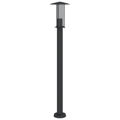 Outdoor Floor Lamps 3pcs Black 100 cm Stainless Steel