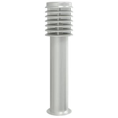 Outdoor Floor Lamps 3pcs Silver 60 cm Stainless Steel