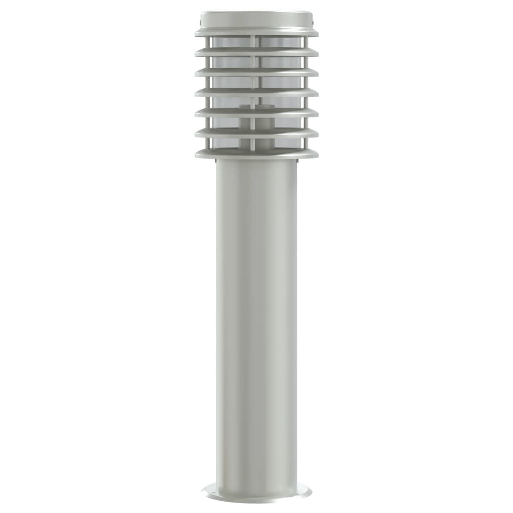 Outdoor Floor Lamps 3pcs Silver 60 cm Stainless Steel