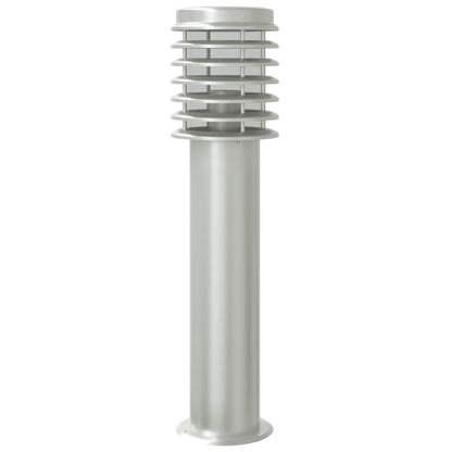 Outdoor Floor Lamps 3pcs Silver 60 cm Stainless Steel