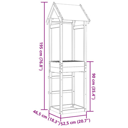 Play Tower 52.5x46.5x195 cm Solid Wood Pine