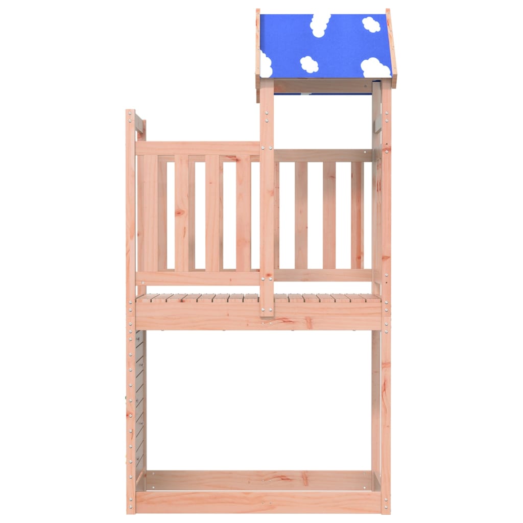 Play Tower with Rockwall 110.5x52.5x215cm Solid Wood Douglas Fir