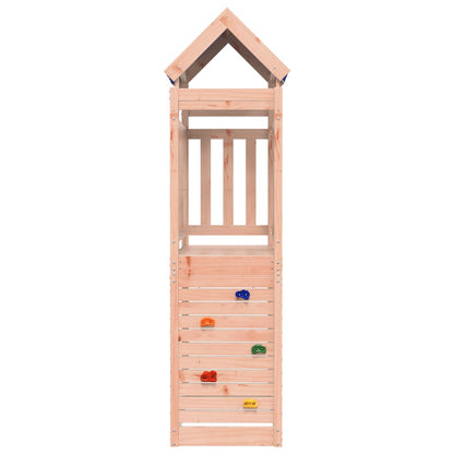 Play Tower with Rockwall 110.5x52.5x215cm Solid Wood Douglas Fir