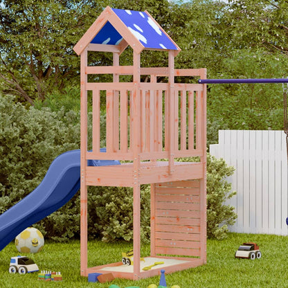 Play Tower with Rockwall 110.5x52.5x215cm Solid Wood Douglas Fir