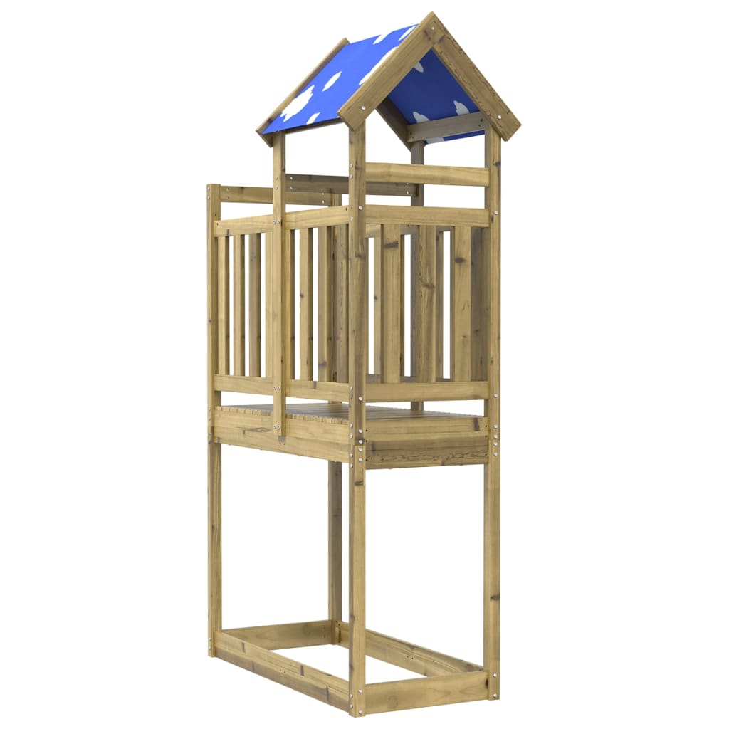 Play Tower 110.5x52.5x215 cm Impregnated Wood Pine