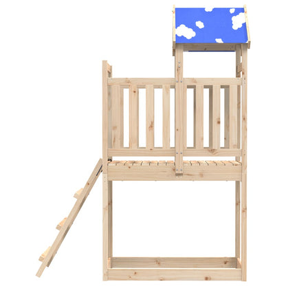 Play Tower with Ladder 110.5x52.5x215 cm Solid Wood Pine