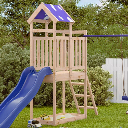 Play Tower with Ladder 110.5x52.5x215 cm Solid Wood Pine