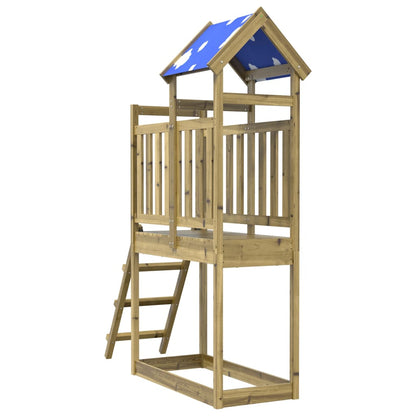 Play Tower with Ladder 110.5x52.5x215 cm Impregnated Wood Pine