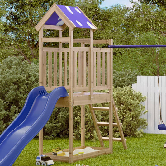 Play Tower with Ladder 110.5x52.5x215 cm Impregnated Wood Pine