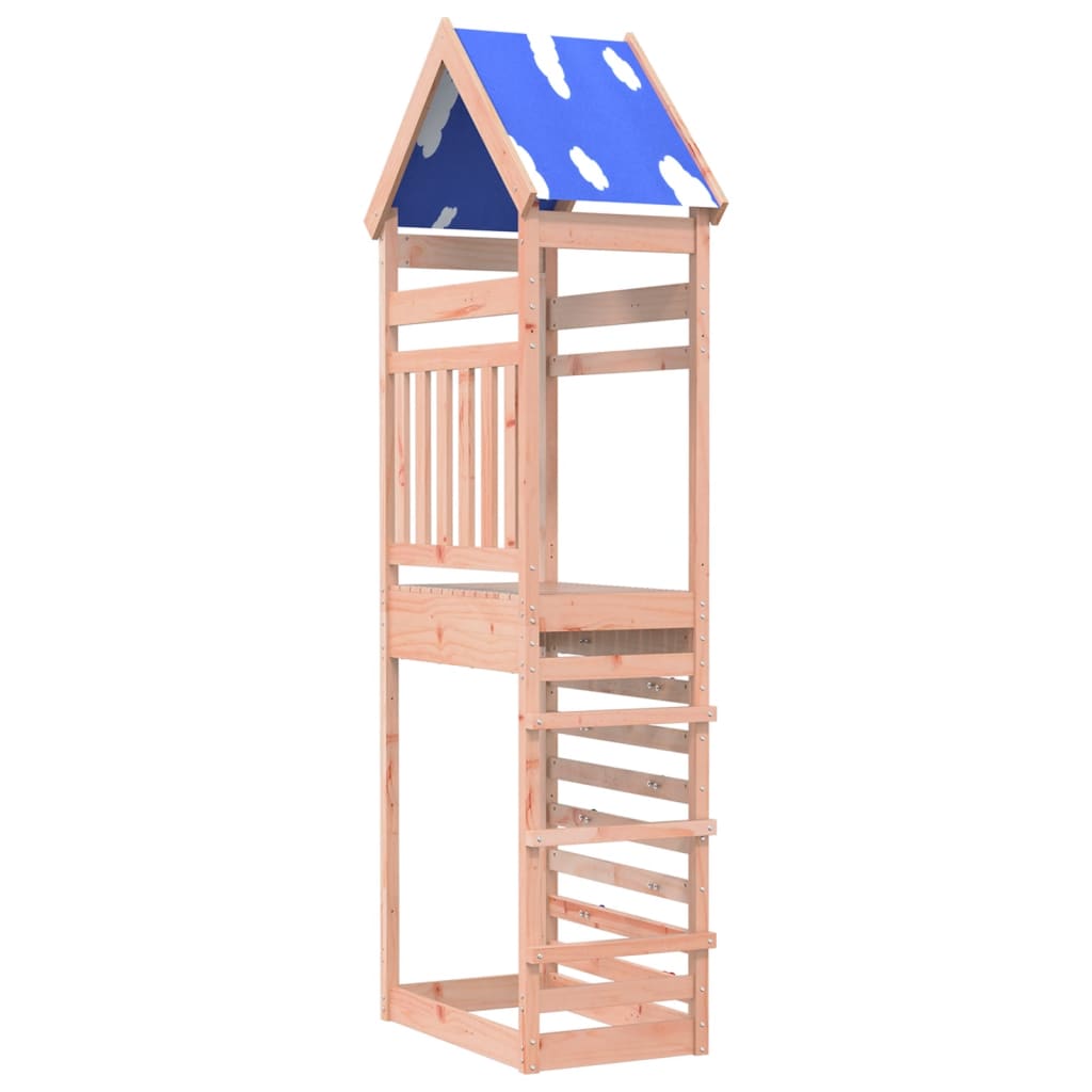 Play Tower with Rockwall 85x52.5x265 cm Solid Wood Douglas Fir