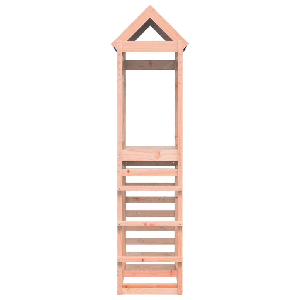 Play Tower with Rockwall 85x52.5x239 cm Solid Wood Douglas Fir